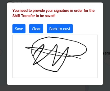 Digitalni potpis prijenosa smjene